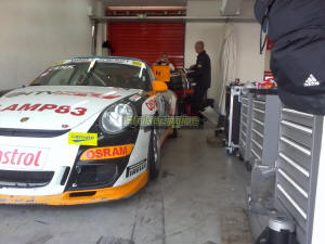 Race 2 winning GT3 in pits after first race